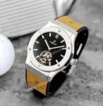 Hublot Classic Fusion Tourbillon Replica Watch SS Brown Strap